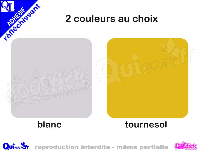Vente Rouleau adhésif REFLECHISSANT blanc - LOOSTICK & QICOM