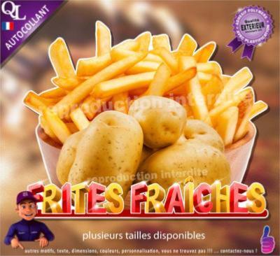 frites fraiches STICKER restaurant food truck
