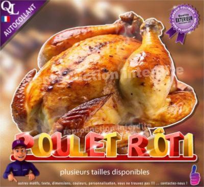 POULET ROTI sticker rotisserie marchands forains snack salé