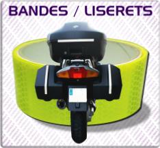 bandes et liserets refléchissants moto roues