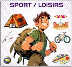 sticker autocollant sport loisirs camping peche