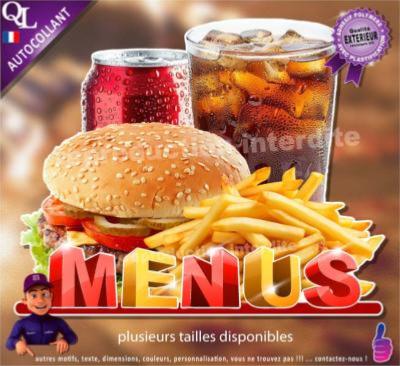 MENUS FAST FOOD sticker forain