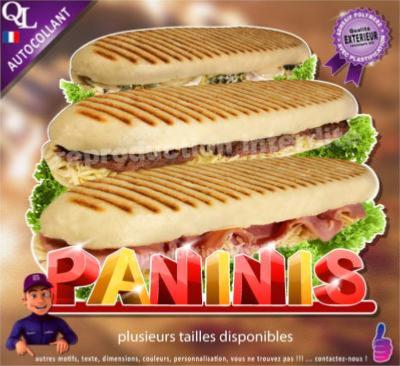 paninis stickers autocollants plv snak salé food truck