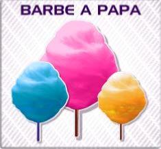 stickers publicitéautocollant barbe à papa foraines fête stand chariot