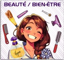 stickers publicité coiffure beauté bien etre massage plv