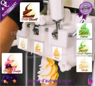 etiquettes adhésives aliment saveurs parfums goûts nourriture