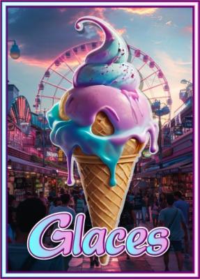 affiche pub GLACES