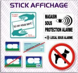 sticker afffichage autocollant restaurant food truck snack food salé resto