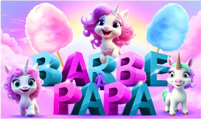 barbe a papa POSTER AFFICHE PLV adhésive