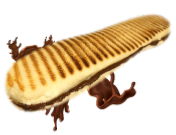 sticker panini nutella forains snack sucré