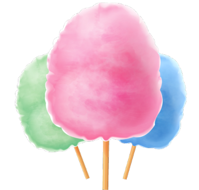 sticker barbe a papa