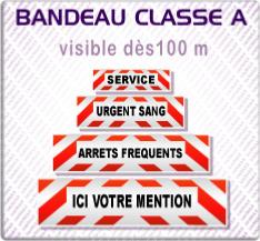 bandeau réfléchissant service arrets frequents véhicules