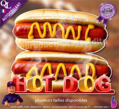 HOT DOG sticker marchand snack salé forain