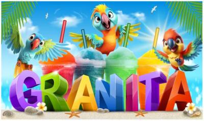 GRANITA POSTER AFFICHE PLV AUTOCOLLANT
