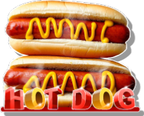 HOT DOG sticker marchand snack salé forain