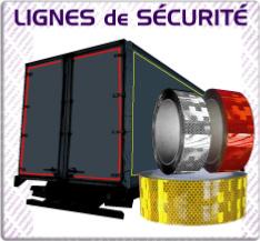 ligne de sécurité réfléchissante camion