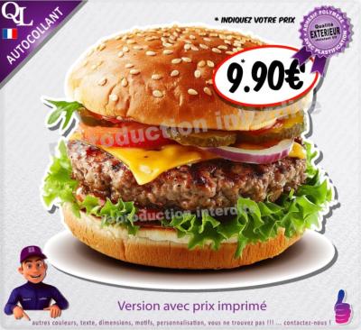 autocollant hamburger restaurant food truck bar food