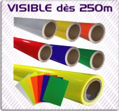 Adhésifs réfléchissants nid d'abeille visible à 250m