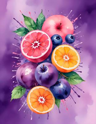 PLV PUB AFFICHE ADH2SIVE MeLANGE FRUITS