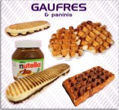 stickers adhésif gaufres foraines marchand snack sucré