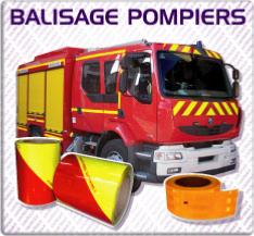 balisage bande réfléchissante pompiers