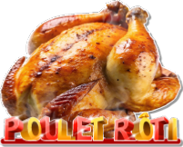 POULET ROTI sticker rotisserie marchands forains snack salé